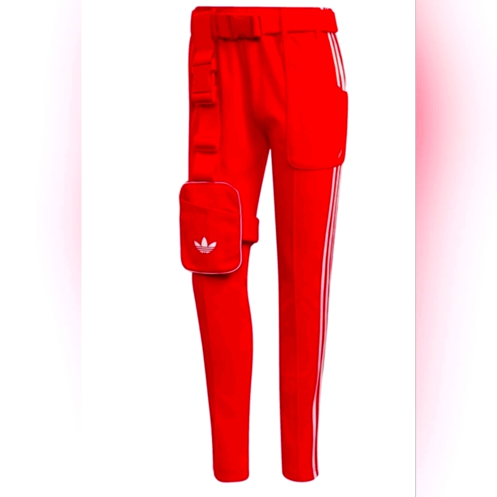 ISO Adidas Originals Ji Won Choi x Olivia Oblanc Red Track Pants Sz Lg GL6123